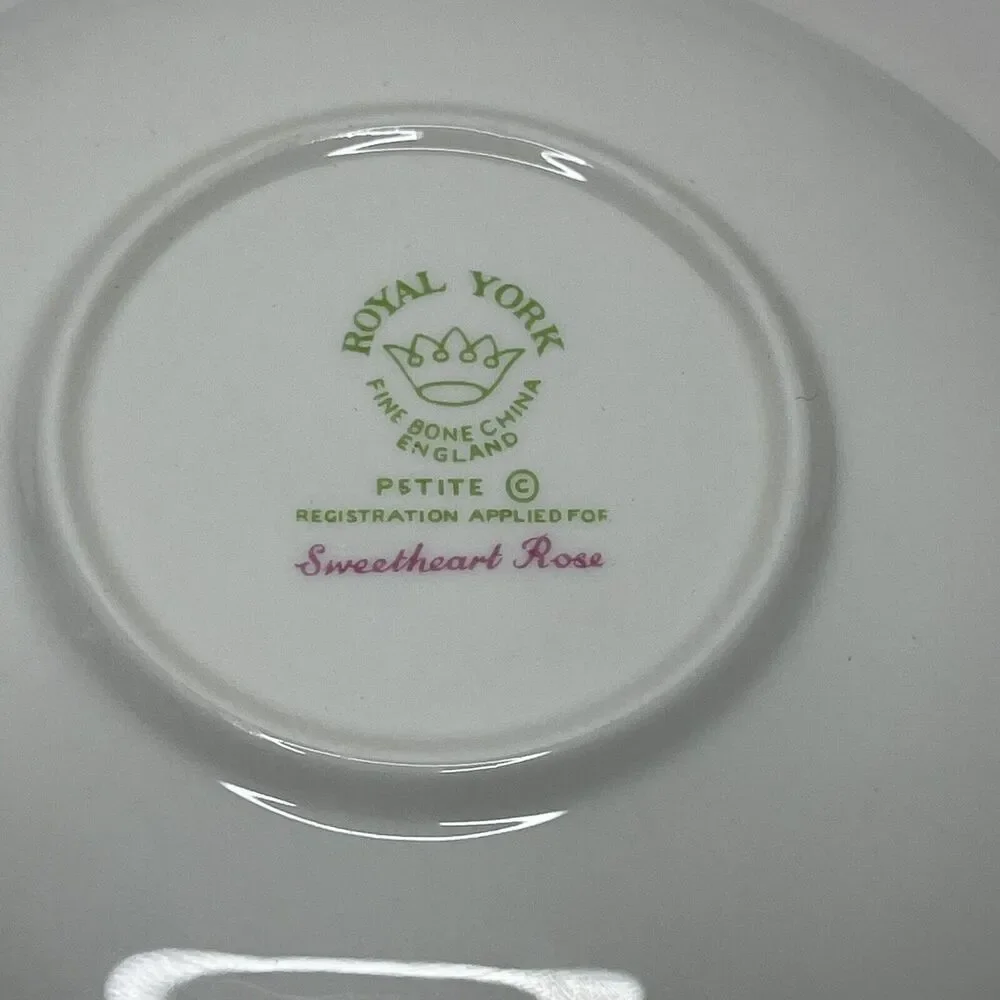 Royal York Petite Teacup Saucer Plate Sweetheart Rose Fine‎ Bone SAUCER ONLY